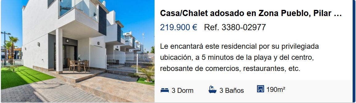 Casa/Chalet adosado En venta Zona Pueblo, Pilar de la Horadada